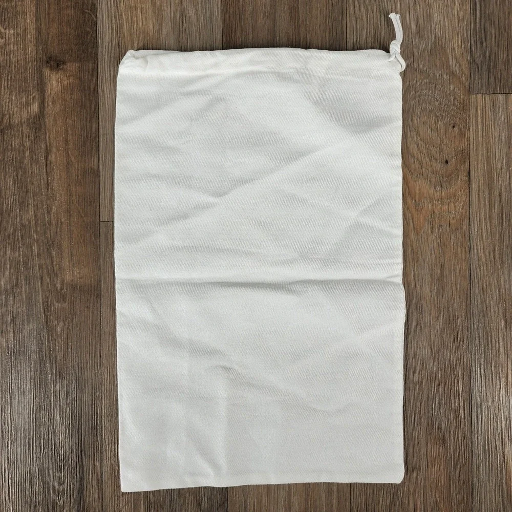 MARION PARKE TOSCANA White Canvas Shoe Dust‎ Bag Storage Pouch